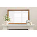 Kate & Laurel All Things Decor 24"x36" Ellison Wall Mirror: Stepped Frame, Two-Tone Rustic Brown