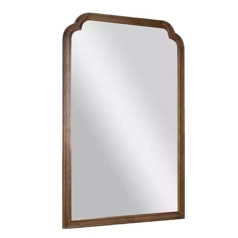 Wall Mirror with Solid Wood Frame and Silver Backed Glass for Clarity for Entryways, Dining Rooms & More