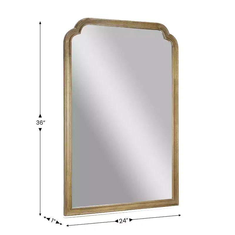 Wall Mirror with Solid Wood Frame and Silver Backed Glass for Clarity for Entryways, Dining Rooms & More