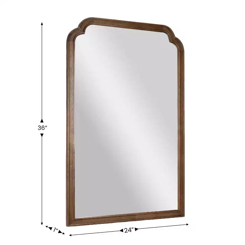 Wall Mirror with Solid Wood Frame and Silver Backed Glass for Clarity for Entryways, Dining Rooms & More