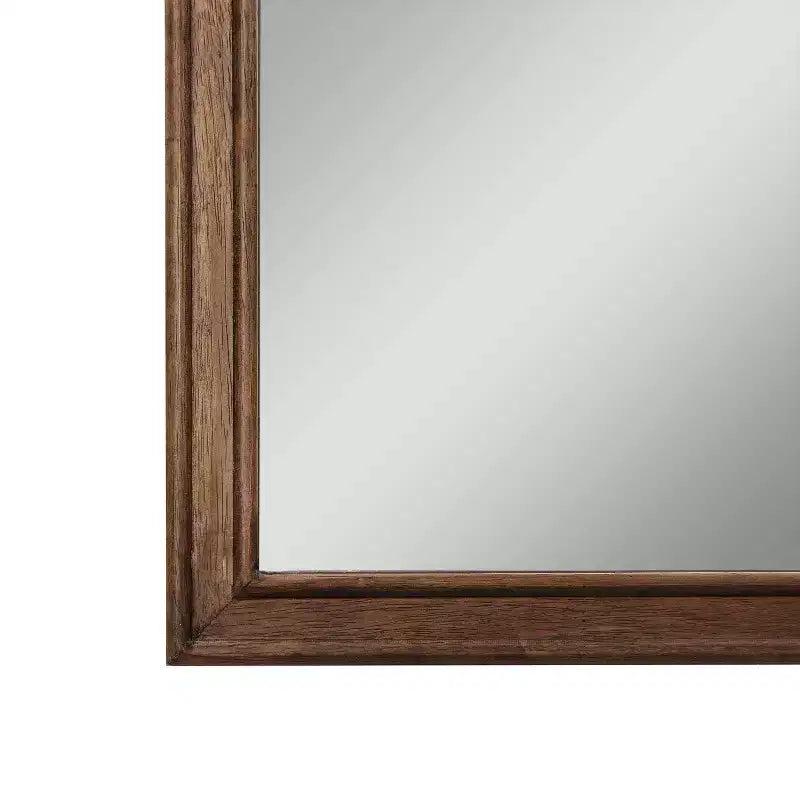 Wall Mirror with Solid Wood Frame and Silver Backed Glass for Clarity for Entryways, Dining Rooms & More