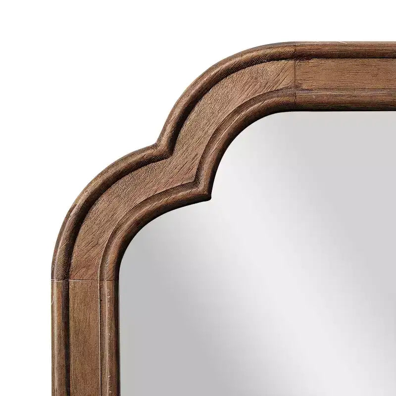 Wall Mirror with Solid Wood Frame and Silver Backed Glass for Clarity for Entryways, Dining Rooms & More