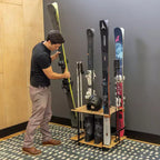 Organiseur à skis| Peut contenir 4 paires de skis