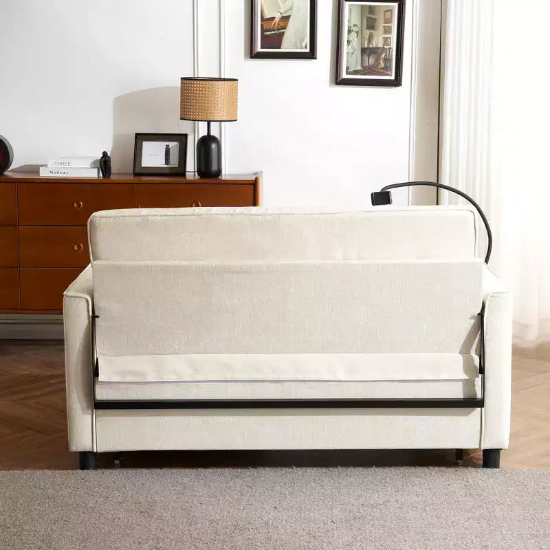 56 Loveseat Sofa & Sleeper Sofa Bed, Reversible Backrest Cushion, Side Pockets, USB Ports and Phone Holder