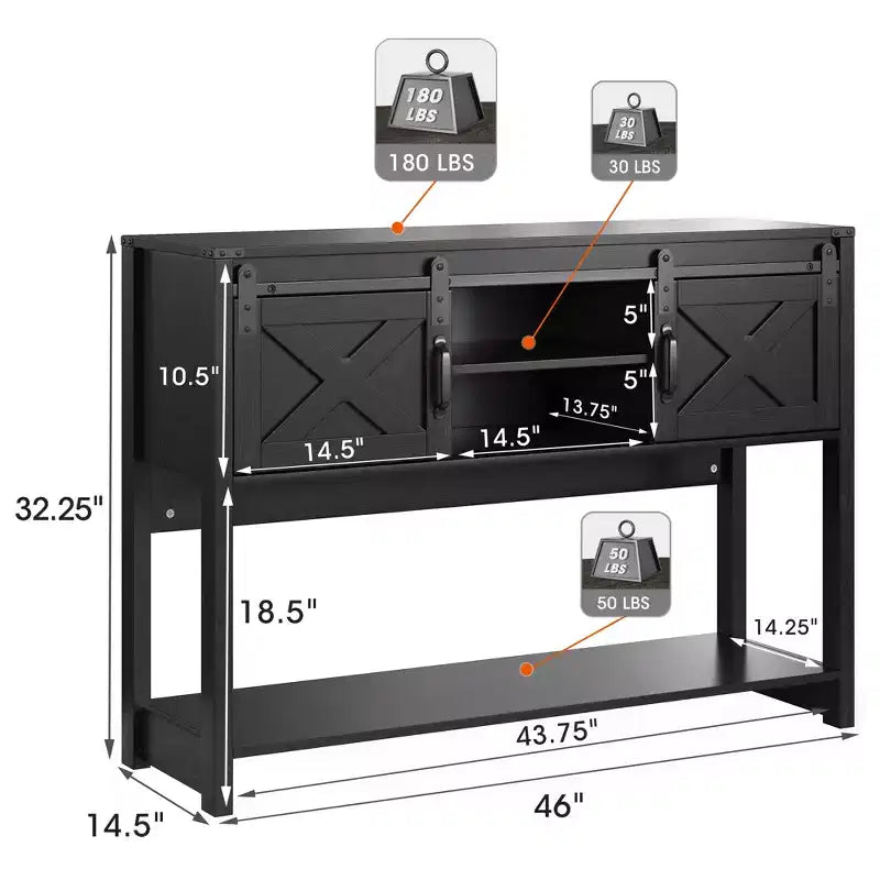 Fireplace TV Stand for 65''+ TV, Entertainment Center with 23 Electric Fireplace with Remote & Sliding Bar Door for Living Room