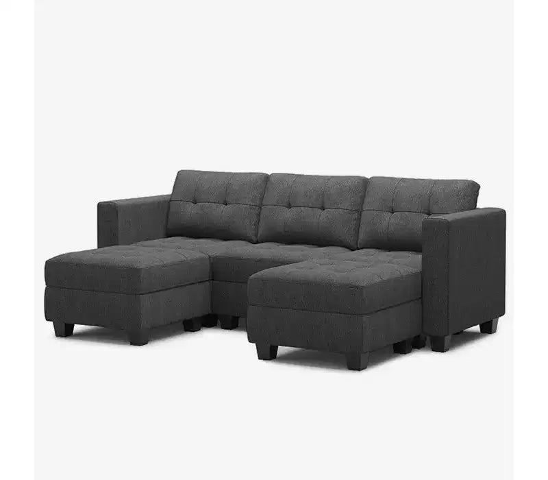 Modular Weave Sofa with Storage Seat (5 Seats + 5 Sides)