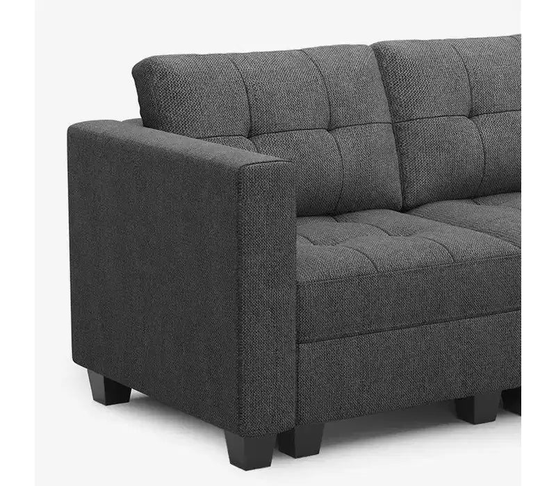 Modular Weave Sofa with Storage Seat (5 Seats + 5 Sides)