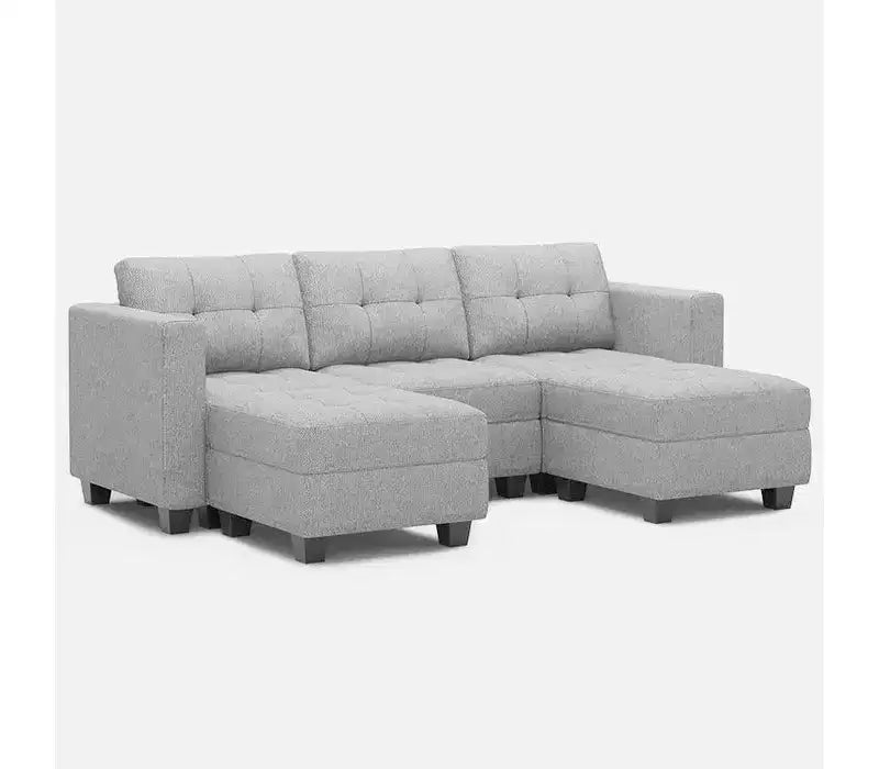 Modular Weave Sofa with Storage Seat (5 Seats + 5 Sides)