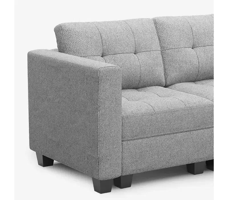 Modular Weave Sofa with Storage Seat (5 Seats + 5 Sides)