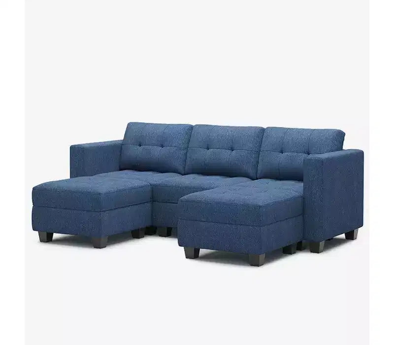 Modular Weave Sofa with Storage Seat (5 Seats + 5 Sides)