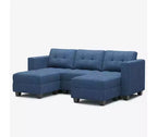 Modulares Websofa mit Sitzfläche zur Aufbewahrung (5 Sitze + 5 Seiten)