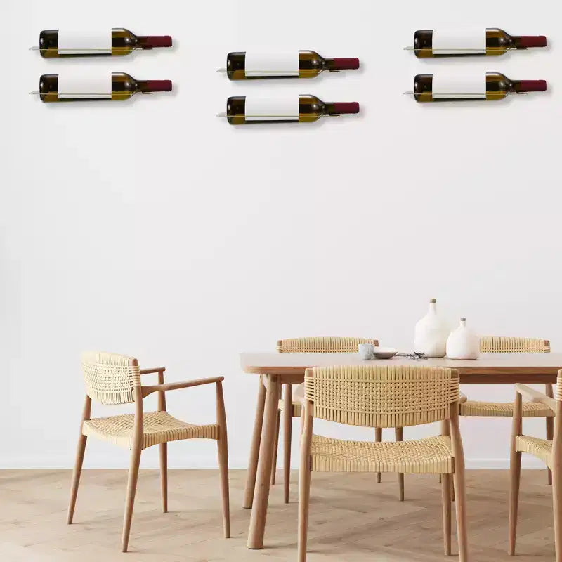 Durable Iron Rustless Solid and Sturdy Wall-Mounted Wine Rack