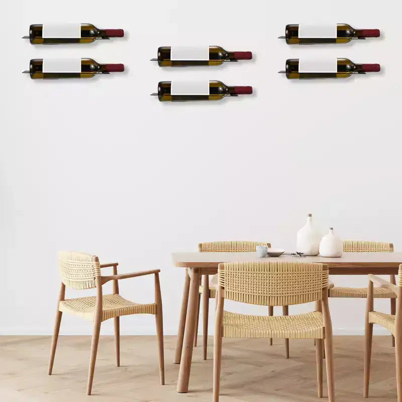 Durable Iron Rustless Solid and Sturdy Wall-Mounted Wine Rack