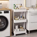 3/4/4-Tier Rolling Utility Cart with Detachable Trays and Smooth Wheels for Kitchen