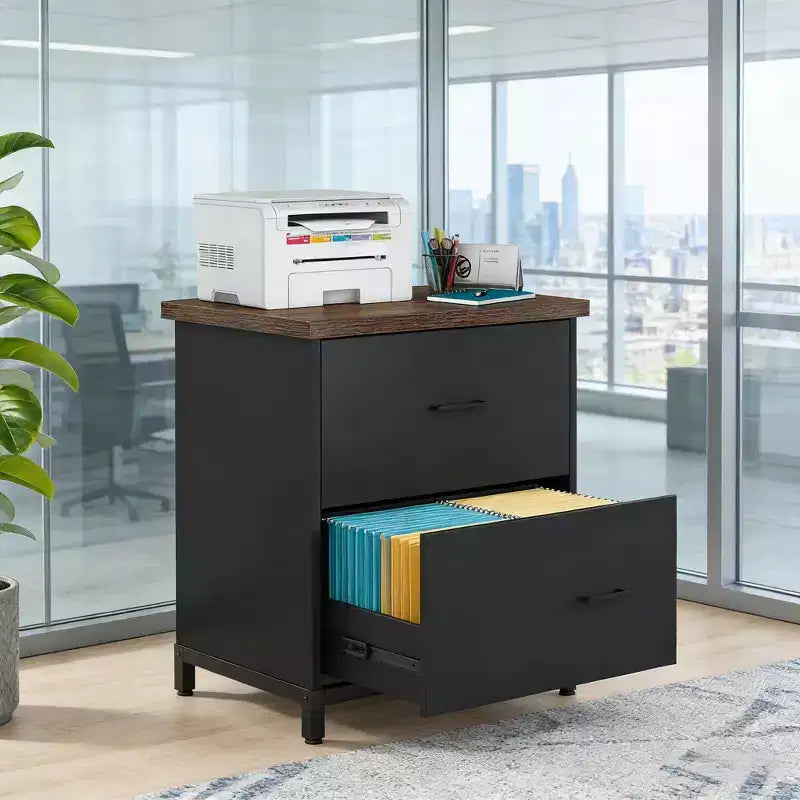 2-Drawer File Cabinet, Lateral Filing Cabinet Printer Stand