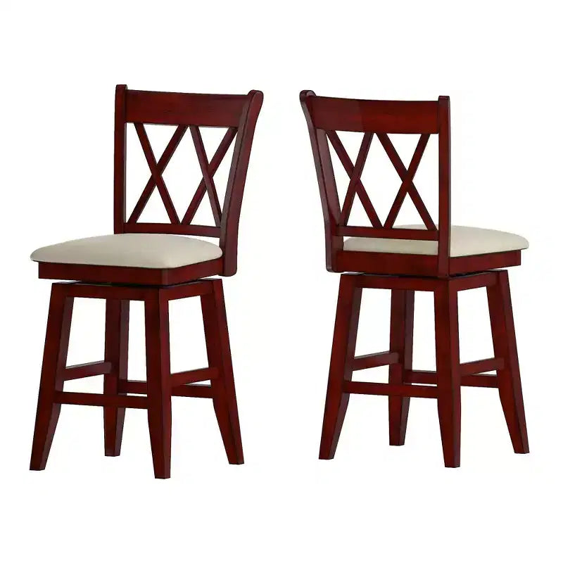Double X-Back Counter Stools