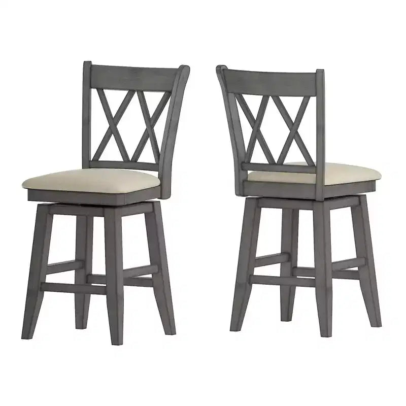 Double X-Back Counter Stools