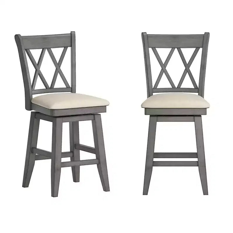 Double X-Back Counter Stools
