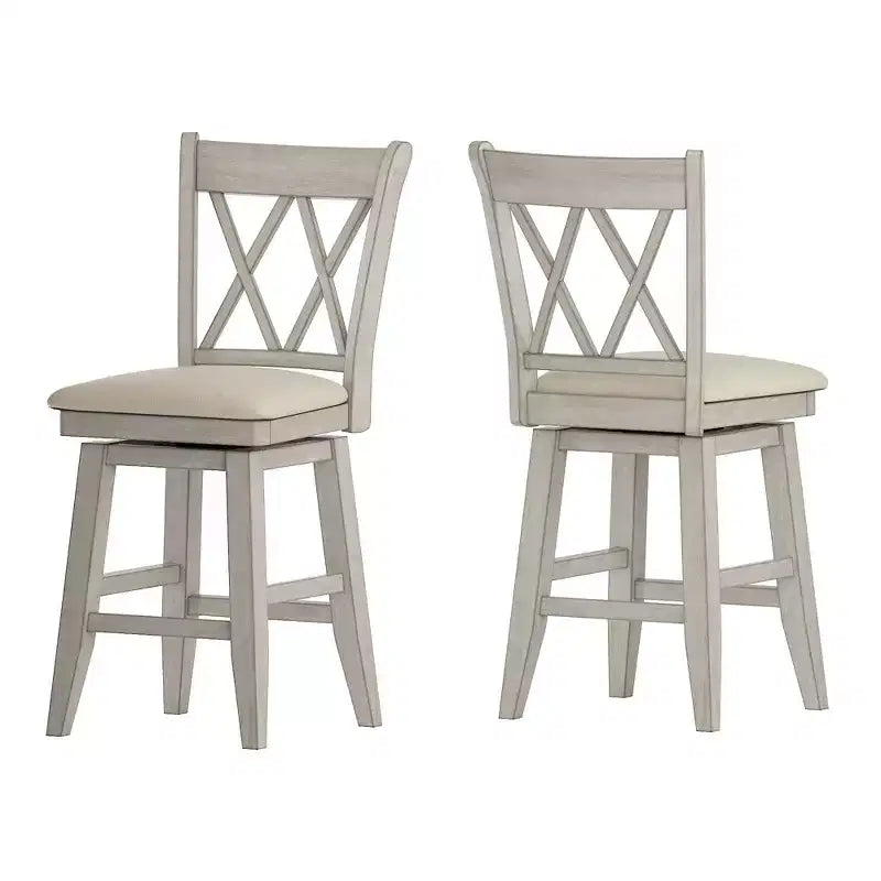 Double X-Back Counter Stools