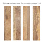 Tavolino in legno per bevande, 10x10x22, naturale