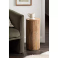 Wood Drink Table, 10x10x22, Natural