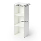 Tavolino laterale modulare e organizzatore contenitore, scaffale cubico a 3 livelli dal design quadrato, scaffale a vani impilabile per soggiorno, camera da letto, ufficio e studio