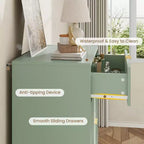 Commode cannelée pour chambre, meuble moderne à tiroirs avec poignée en métal, meuble de rangement en bois pour vêtements