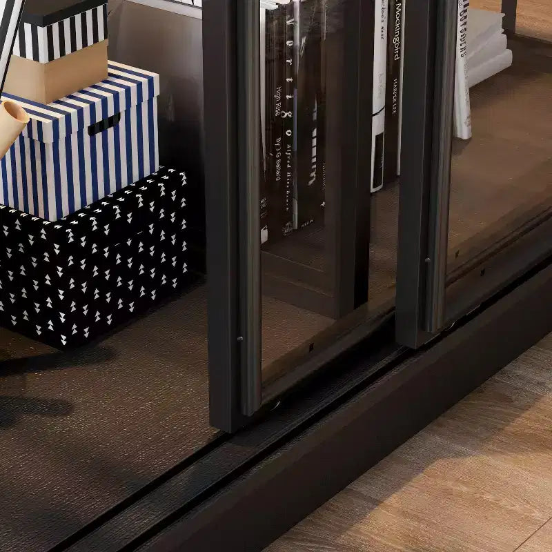 Oversize Glass Display Cabinet: 74.8H,Built-In Spotlights + Sliding Glass DoorsSpacious Organizer for Collectibles,Models,Action Figuresr