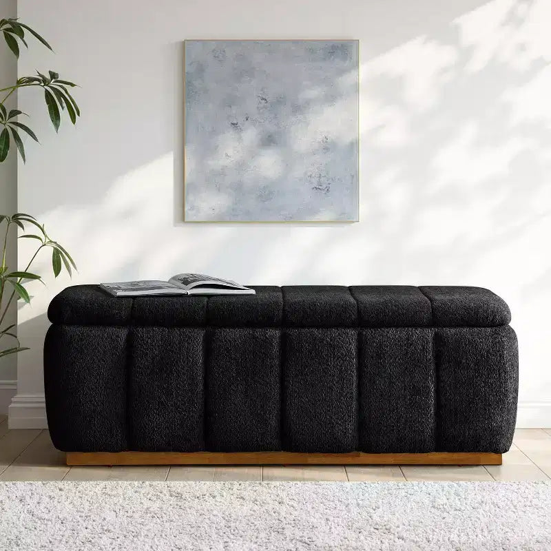 Mid-Century Modern bench|-BEIGE