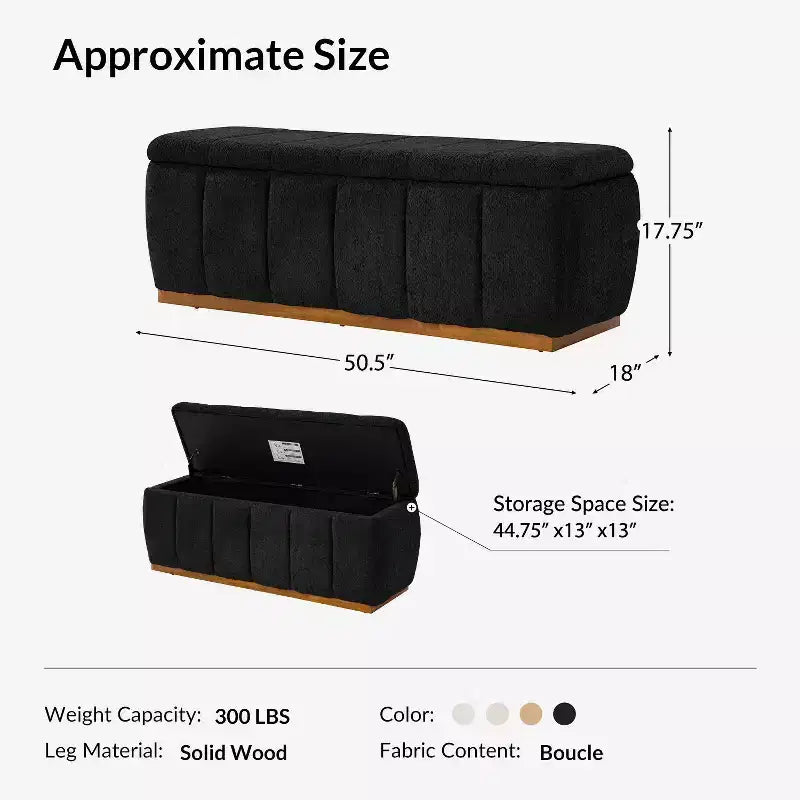 Mid-Century Modern bench|-BEIGE