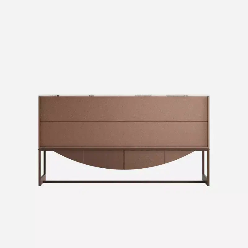 Modern Wave Texture Sideboard Storage Cabinet