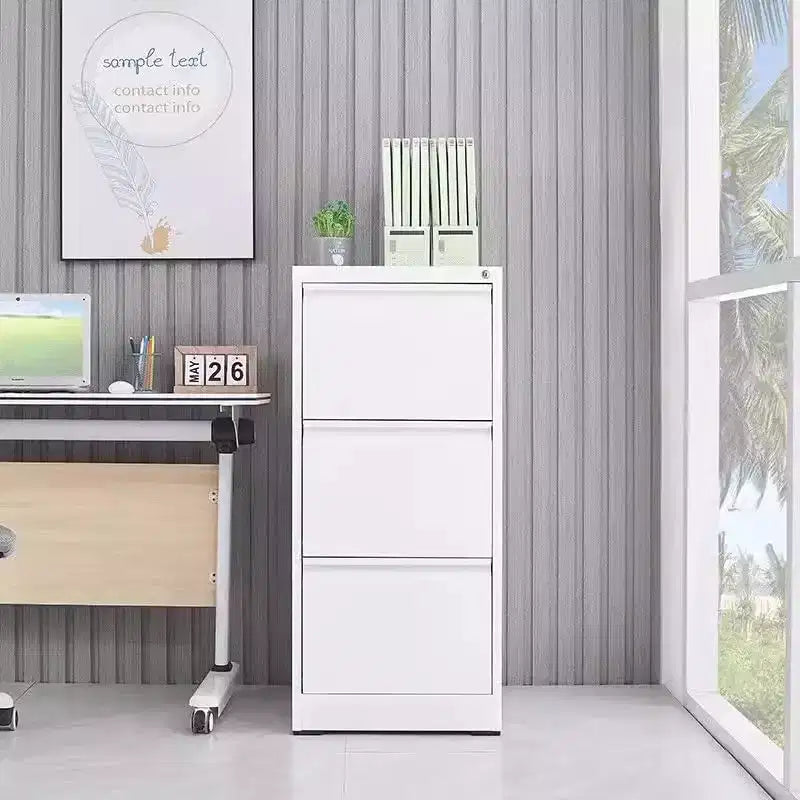 3/4 Drawer File Cabinet with Lock, Vertical File Cabinets for Home Office, Metal Filing Cabinets, Heavy Duty Steel Lockable Filing Storage Cabinet