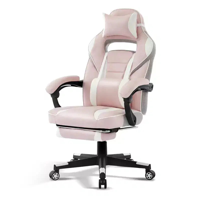 Big and Tall Office Chair, High Back Leather Gaming Chair with Footrest, Ergonomic Computer Chair with/Lumbar Support & Headrest