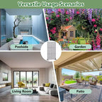 Freistehende Sichtschutzzaunpaneele aus Metall für den Außenbereich, Garten, Terrasse, Veranda und Hof, 59H x 30W/60W, 72H x 35W/47W/70W/94W
