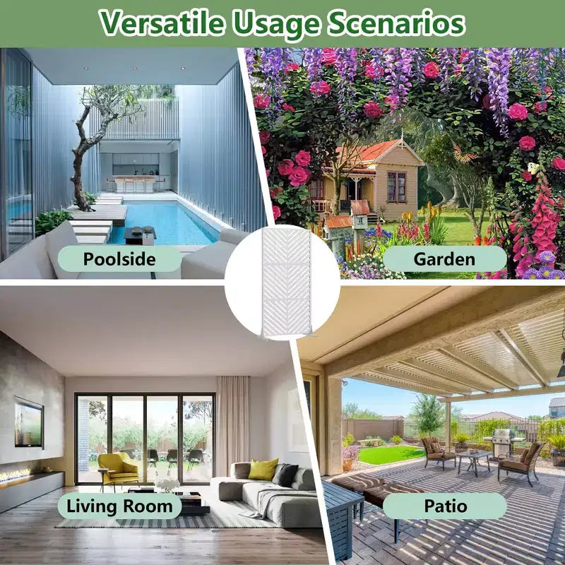 Outdoor Metal Privacy Screen Freestanding Fence Panels for Garden Patio Deck Yard 59H x 30W/60W, 72H x 35W/47W/70W/94W