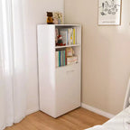 Bureau extensible avec étagères de rangement et roulettes, conception pliable pour les petits espaces et les bureaux (blanc)
