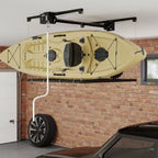Plafondlift voor garageopbergrek, plafondgemonteerde opbergrekken van 4x4 ft, maximaal verstelbare hoogte van 79, draagvermogen van 350lbs, zwaar metalen plafondrek