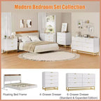 Cassettiera moderna a 5 cassetti con gambe in metallo, capiente organizer con cassetti per camera da letto, soggiorno e ingresso