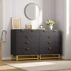 Cassettiera moderna a 5 cassetti con gambe in metallo, capiente organizer con cassetti per camera da letto, soggiorno e ingresso