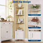 Étagère d’angle, luminosité réglable, présentoir moderne à structure métallique et étagères en bois, organisateur gain de place pour le salon, la chambre ou la cuisine