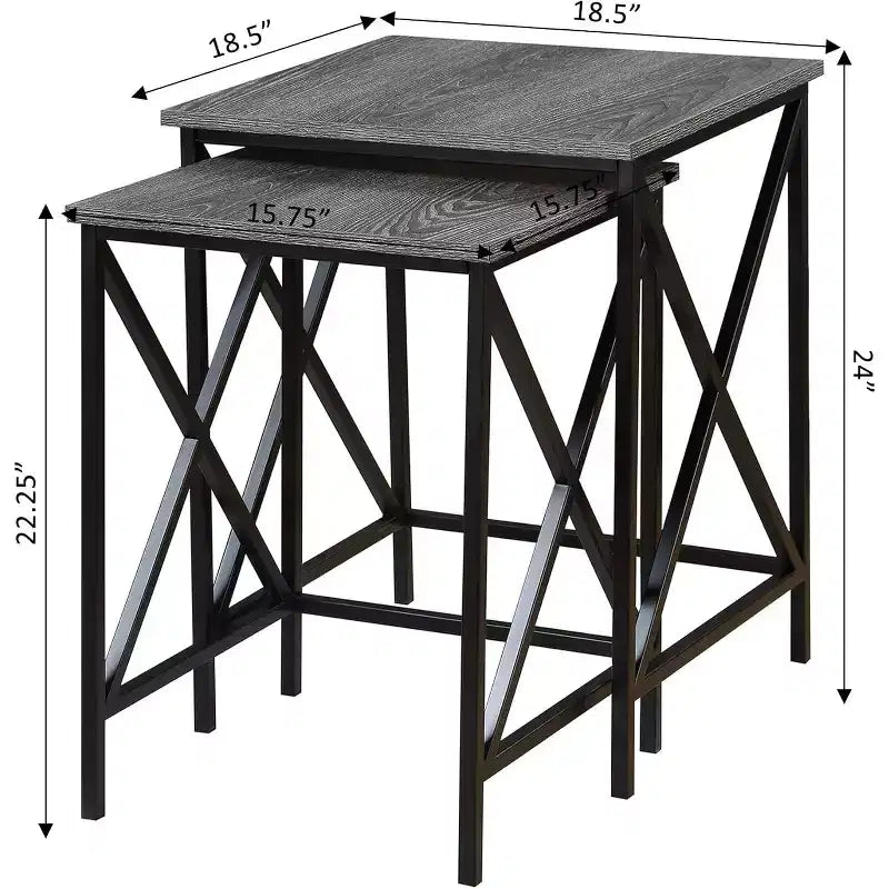 Rectangle Metal Table Top End Table 1 -piece