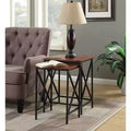 HomeStock Rectangle Metal Table Top End Table 1 -piece