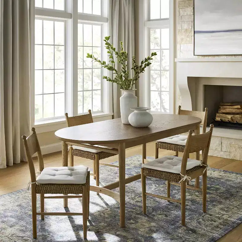 Racetrack Dining Table Natural Wood - ™ designed with