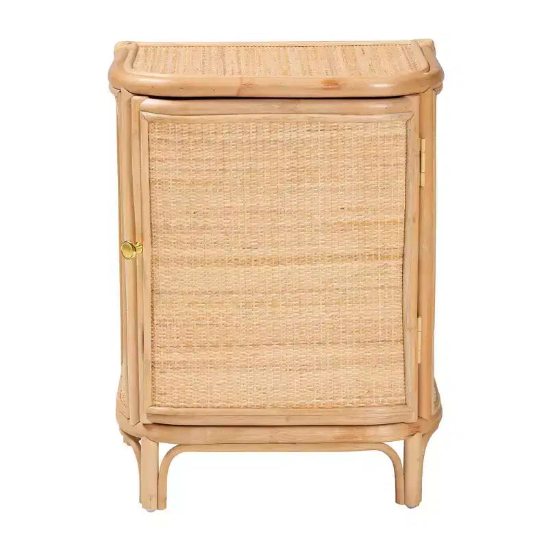 bali & pari Kiara Natural Rattan Nightstand Natural