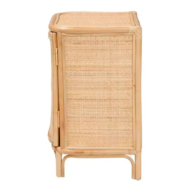 bali & pari Kiara Natural Rattan Nightstand Natural