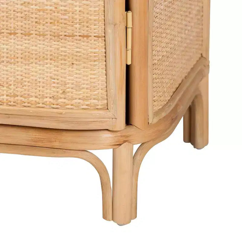 bali & pari Kiara Natural Rattan Nightstand Natural