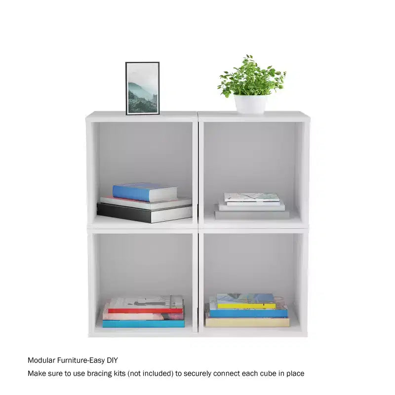 Contemporary Stackable Modular Cube End Table