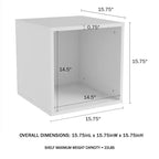 Table d’appoint cubique contemporaine modulaire empilable