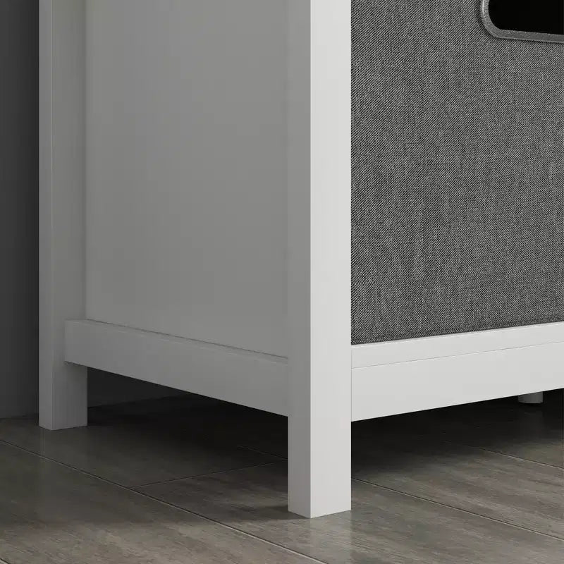 Shoe Bench with Cushion, Storage Bench for Entryway with Padded Seat, 2 Drawers and Adjustable Shelf for Hallway, Living Room, Bedroom, White