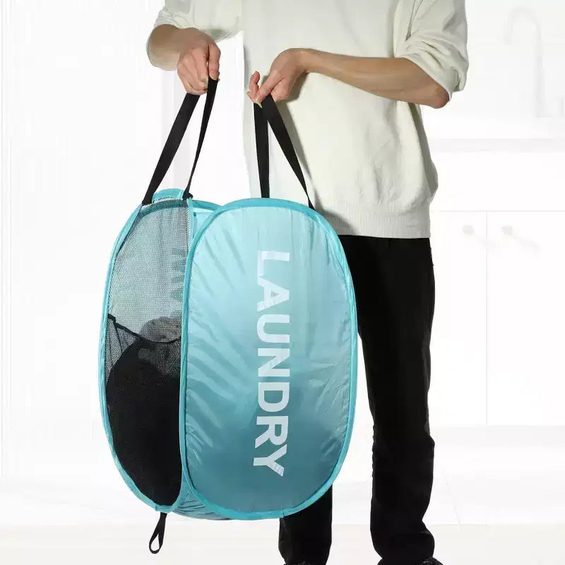 Folding Mesh Laundry Basket 19.81 Gallon 1 Pc